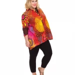 Chemise manches 3/4 multicolore - CHP0024
