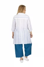 Chemise Blanche à rayures bleues - CHP0120B – Image 2