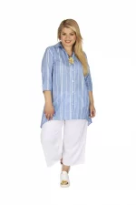 Chemise Bleu clair à rayures blanches - CHP0120C