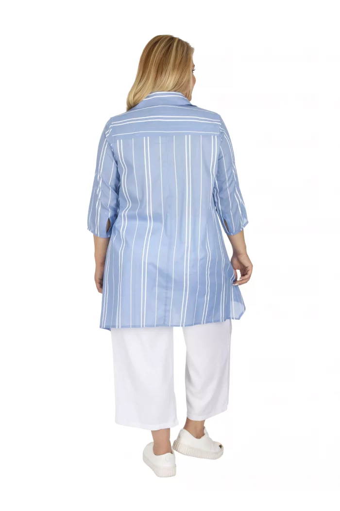 Chemise Bleu clair à rayures blanches - CHP0120C – Image 2