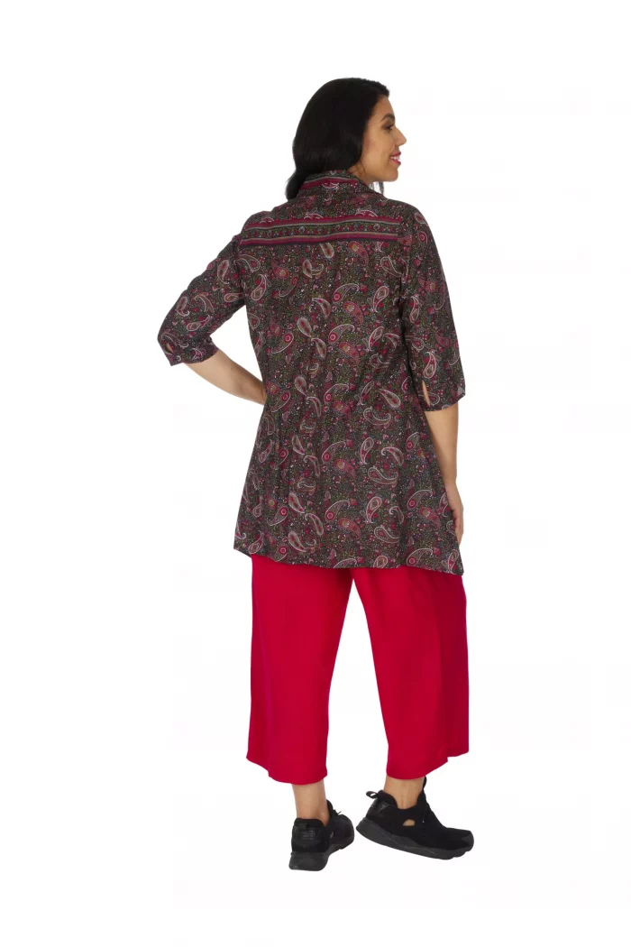 Chemise asymétrique imprimé Paisley - CHP0120E – Image 2