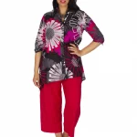 Chemise Grise imprimé géométrique - CHP0121D