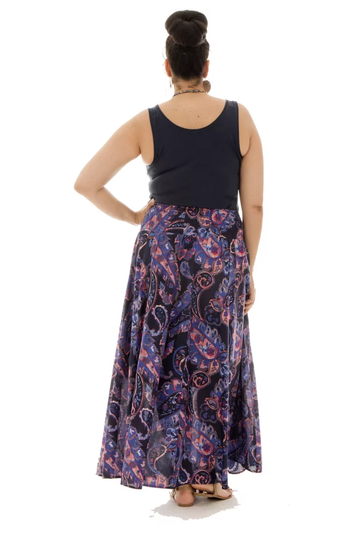 Jupe longue Colorée à motifs ethniques - JUP0024B – Image 2