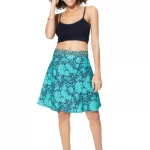 Jupe fluide aux nuances de bleu - JIP0034E