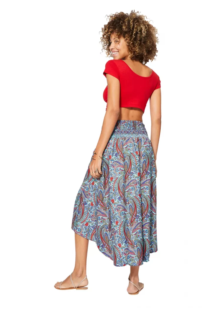 Robe / Jupe 2en1 bleu Paisley - JIP0046A – Image 3