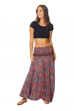 Jupe / Robe 2en1 corail et bleue - JIP0047B