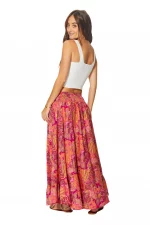 Jupe fendue taille basse Paisley Rose - JIP0049E – Image 2