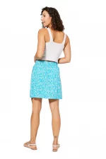 Jupe portefeuille Bleu cyan - JIPV0002B – Image 2