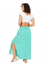 Jupe longue fendue Vert d'eau - JIPV0004B – Image 2