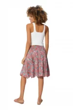 Jupe imprimé Paisley rose - MCJU0030C – Image 2