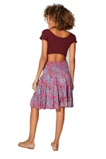 Jupe fluide, motif hawaiien - MCJU0107B – Image 2