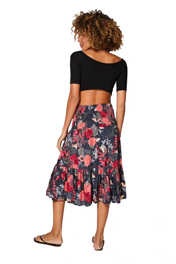 Jupe ou robe 2en1 grise et rose - MCJU0110C – Image 3