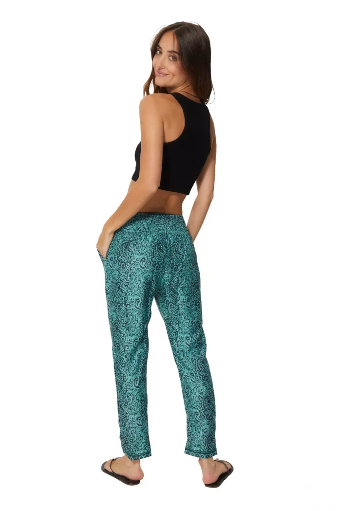 Pantalon coupe droite élégante vert et gris - MCPA0026H – Image 2