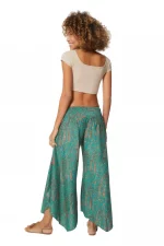 Pantalon évasé asymétrique vert - MCPA0027H – Image 2