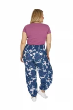 Pantalon Bleu et blanc style sarouel - PAP0055C – Image 2