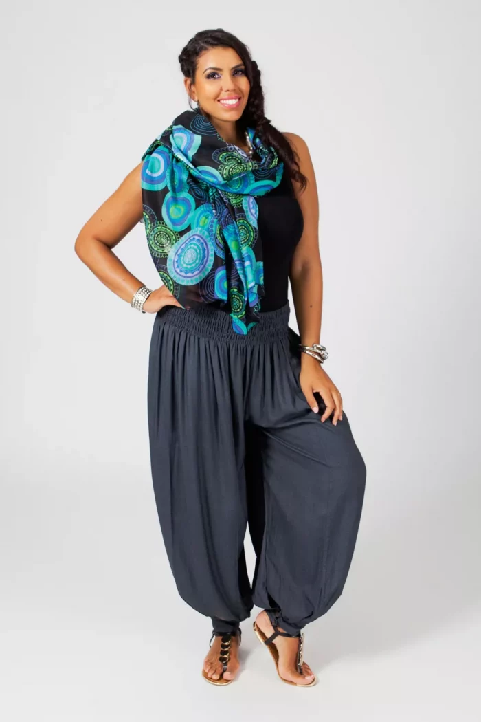 Pantalon ample taille élastique Gris - PAP0101B – Image 3