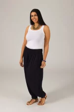 Pantalon long ample Noir - PAP0101C