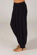 Pantalon long ample Noir - PAP0101C – Image 3