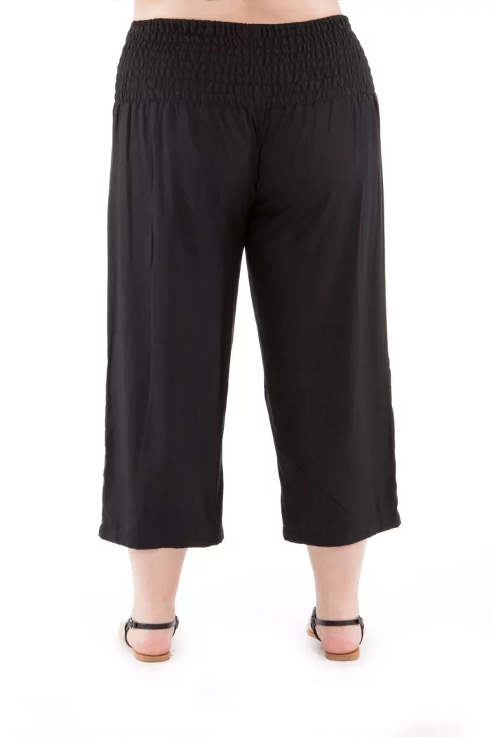 Pantalon mi-long Noir uni - PAP1020A – Image 3