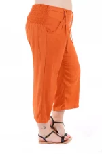 Pantalon mi-long uni Orange - PAP1020D – Image 3