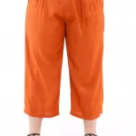 Pantalon mi-long uni Orange - PAP1020D