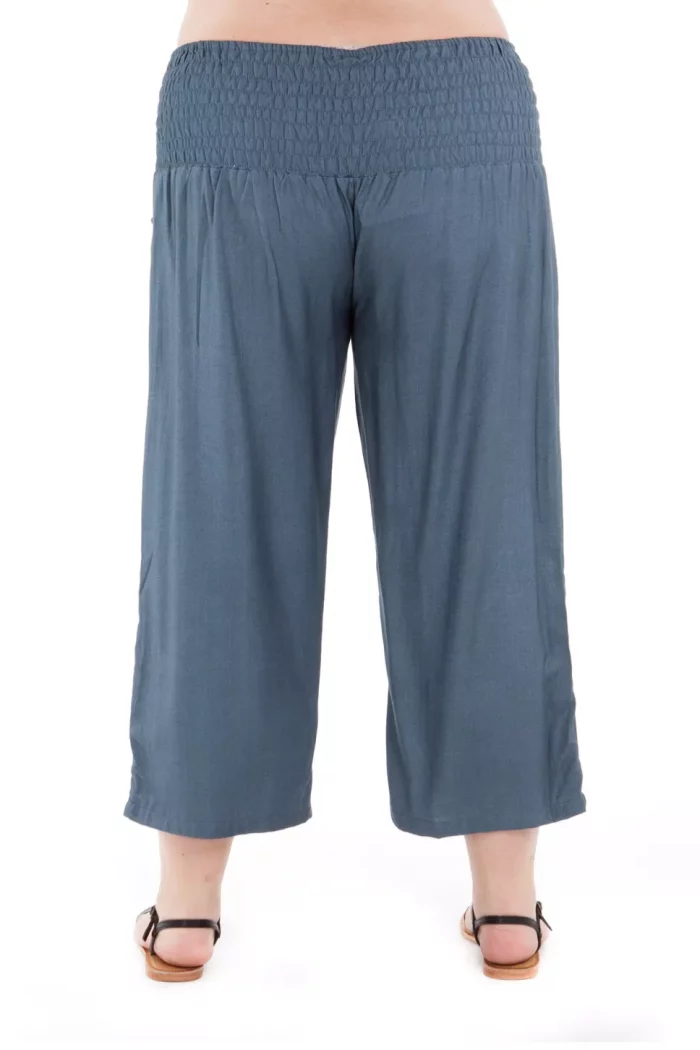 Pantalon droit mi-long uni Gris - PAP1020H – Image 3