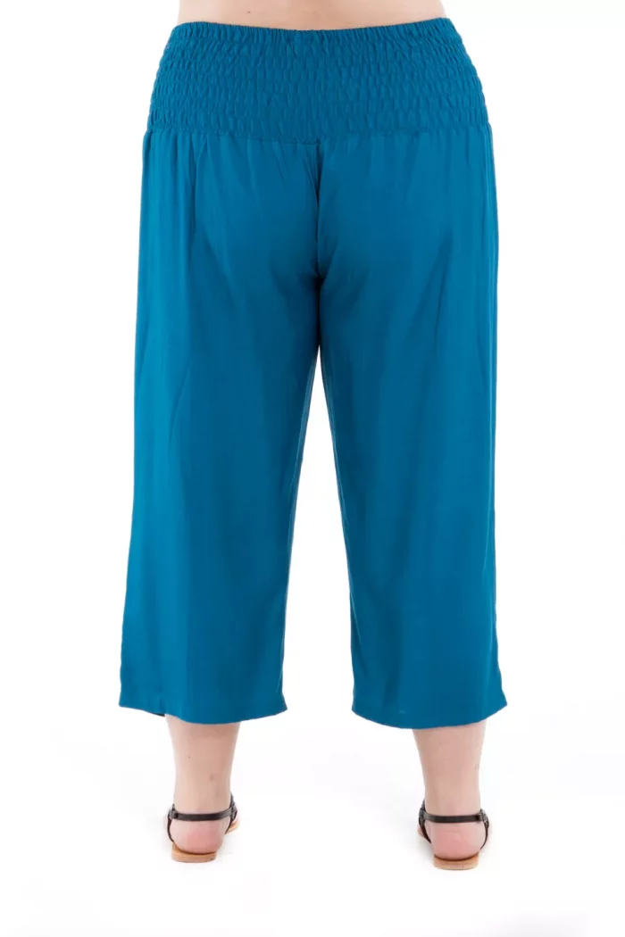 Pantalon droit mi-long Bleu Pétrole - PAP1020I – Image 2