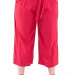 Pantalon droit mi-long Rose - PAP1020J