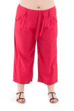 Pantalon droit mi-long Rose - PAP1020J