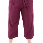 Pantalon mi-long smocké Bordeaux - PAP1020M