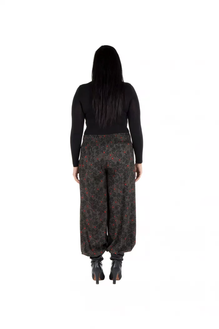 Pantalon Gris ample taille élastique - PAP6001B – Image 2