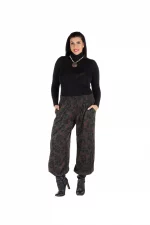 Pantalon Gris ample taille élastique - PAP6001B
