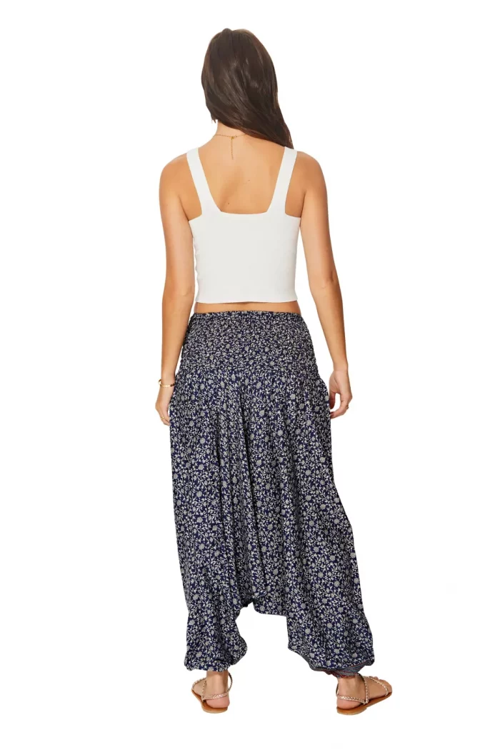 Combinaison épatante 3 en 1 bleue marine aux fleurs blanches - PIP0064F – Image 5