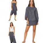 Combinaison épatante 3 en 1 bleue marine aux fleurs blanches - PIP0064F