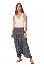 Combinaison épatante 3 en 1 bleue marine aux fleurs blanches - PIP0064F – Image 4