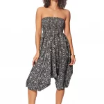 Combinaison sublime 3 en 1 noire à fleur blanche - PIP0064I