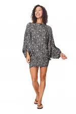 Combinaison sublime 3 en 1 noire à fleur blanche - PIP0064I – Image 3