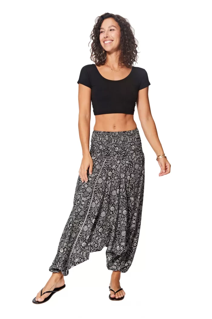 Combinaison sublime 3 en 1 noire à fleur blanche - PIP0064I – Image 4