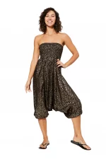 Combinaison chic 3 en 1 noire à motif fleuri - PIP2503A – Image 3