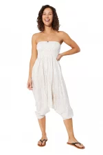 Combinaison élégante 3 en 1 blanche à motif fleuri - PIP2503B – Image 3