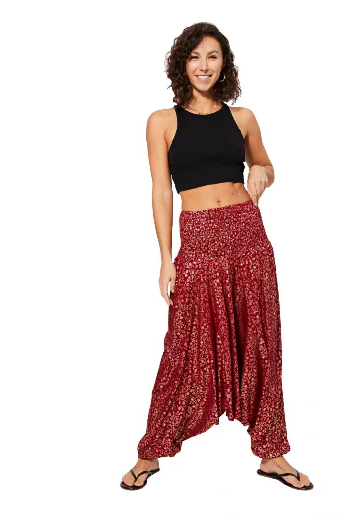 Combinaison 3 en 1 rouge à motif fleuri - PIP2503D – Image 4