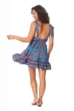 Robe courte à bretelles à nouer - RLIP3037A – Image 2