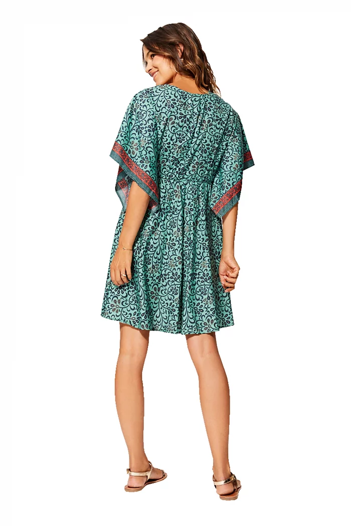 Robe bohème courte ample - RLIP2002H – Image 2