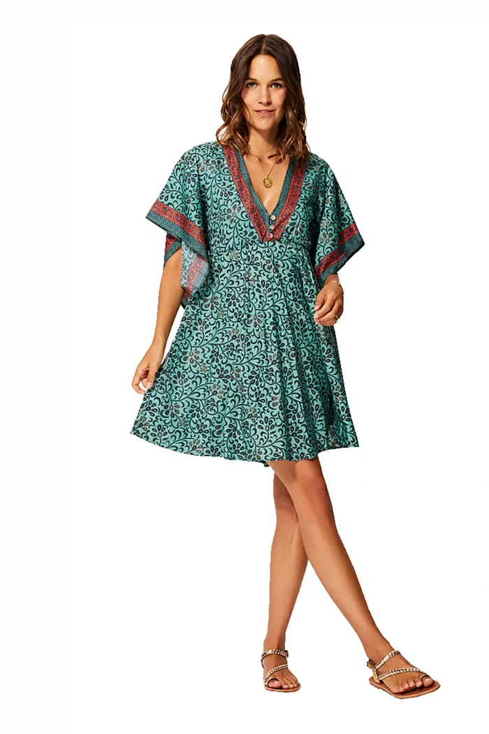 Robe bohème courte ample - RLIP2002H – Image 1