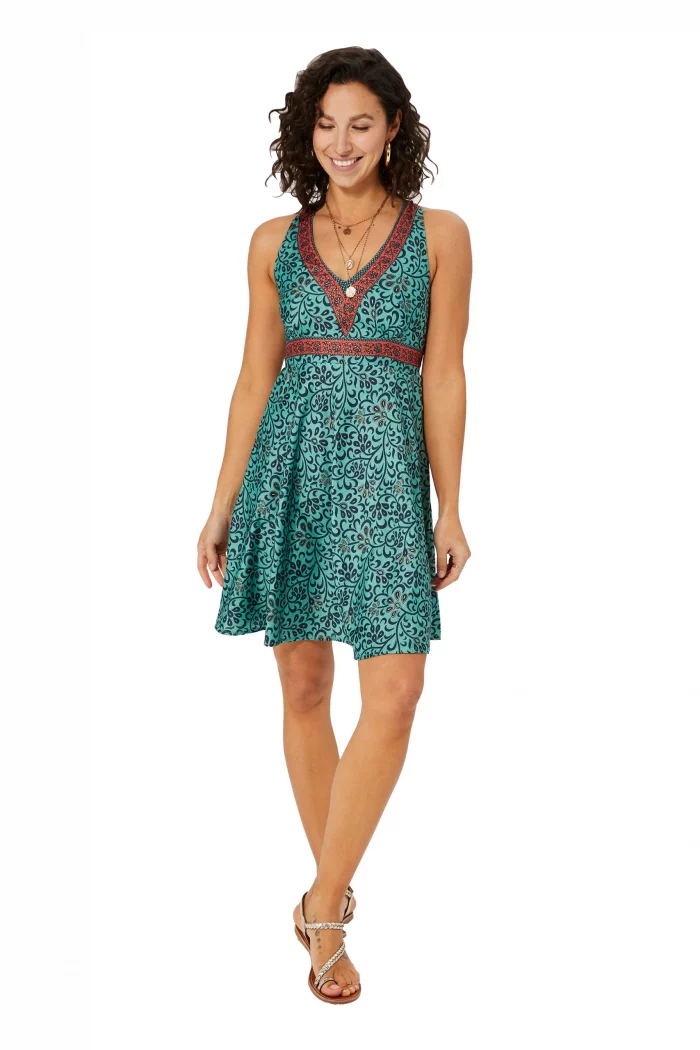 Robe bohème à dos nageur - RLIP2003H – Image 1