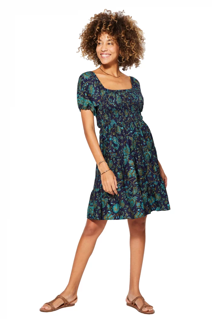 Robe courte réversible Bleu nuit - RLIP0294B – Image 2