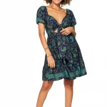 Robe courte réversible Bleu nuit - RLIP0294B
