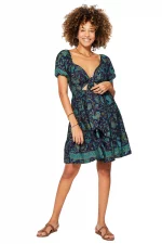 Robe courte réversible Bleu nuit - RLIP0294B