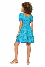 Robe courte réversible Bleu turquoise - RLIP0294A – Image 3