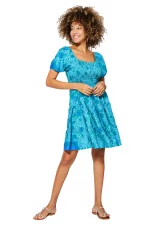 Robe courte réversible Bleu turquoise - RLIP0294A – Image 2